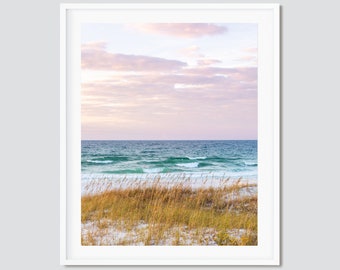 Sunrise Sky and Sea Oats ~ Destin, Miramar Beach, Florida Photography Print -- Emerald Coast Photos