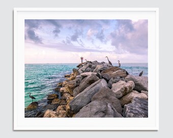 Friends at the Jetties ~ Destin Beach, Florida Photography Print -- Emerald Coast Photos