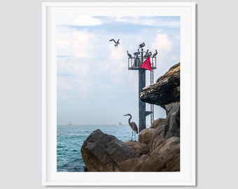 Meeting at the Jetties ~ Destin, Miramar Beach, Florida Photography Print -- Emerald Coast Photos