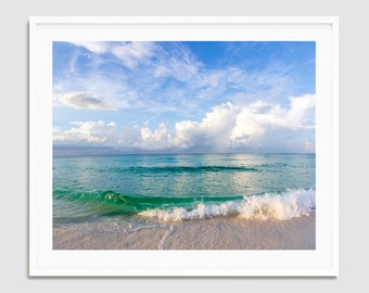 Perfect Beach Waves ~ Destin, Miramar Beach, Florida Photography Print or Canvas Gallery Wrap -- Emerald Coast Photos
