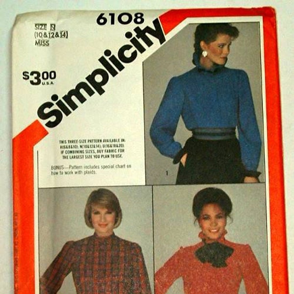 6108 Simplicity Sewing pattern 1982  moss 10-12-14  Dianna