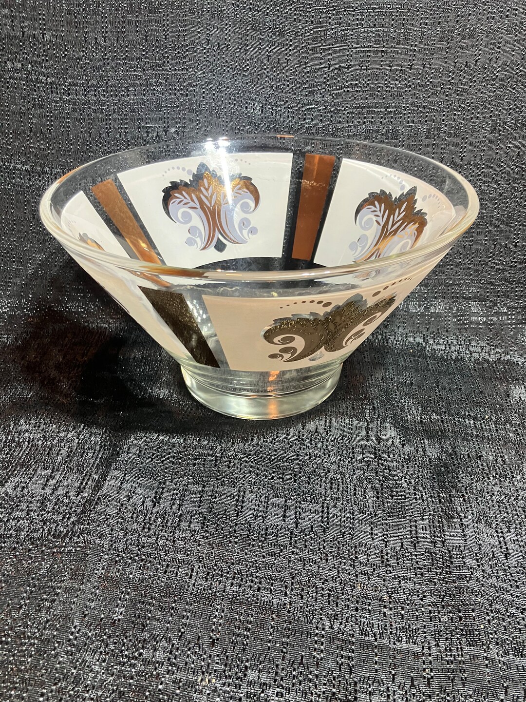 Vintage Anchor, Hocking, Fleurdelis, Two Piece Chip Dipset No Wire