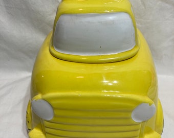 McCoy yellow bus cookie jar cold paint