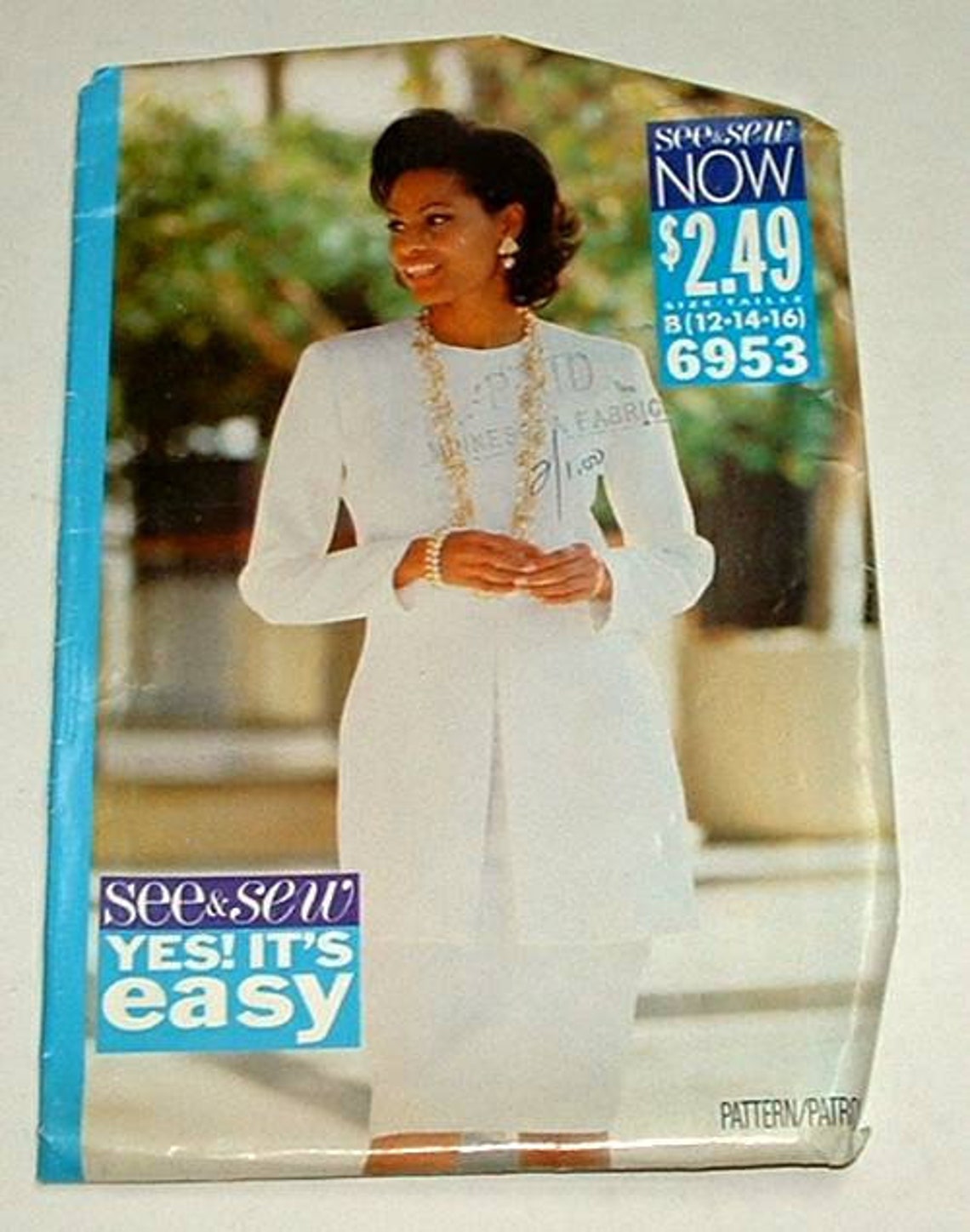 Butterick See Sew Sewing Pattern 6953 Size B 12-14-16 1993 - Etsy