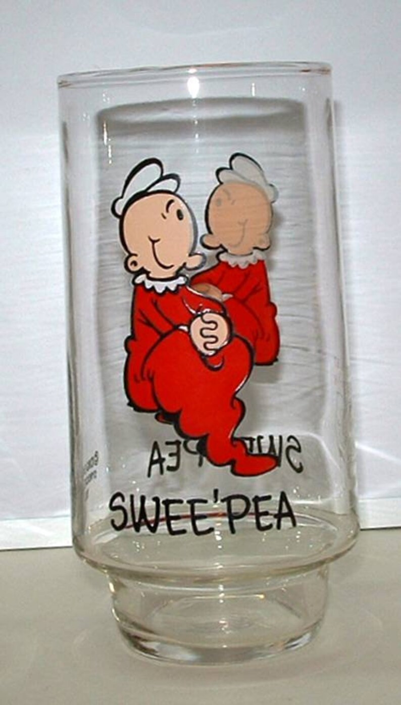 Vintage Coca Cola Sweet Pea collectible drinking glass 1970 S a1