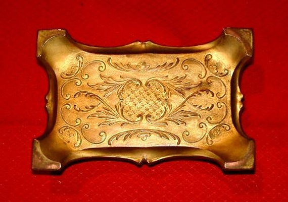 Grand Gilded Victorian Hat pin box casket jewelry… - image 2