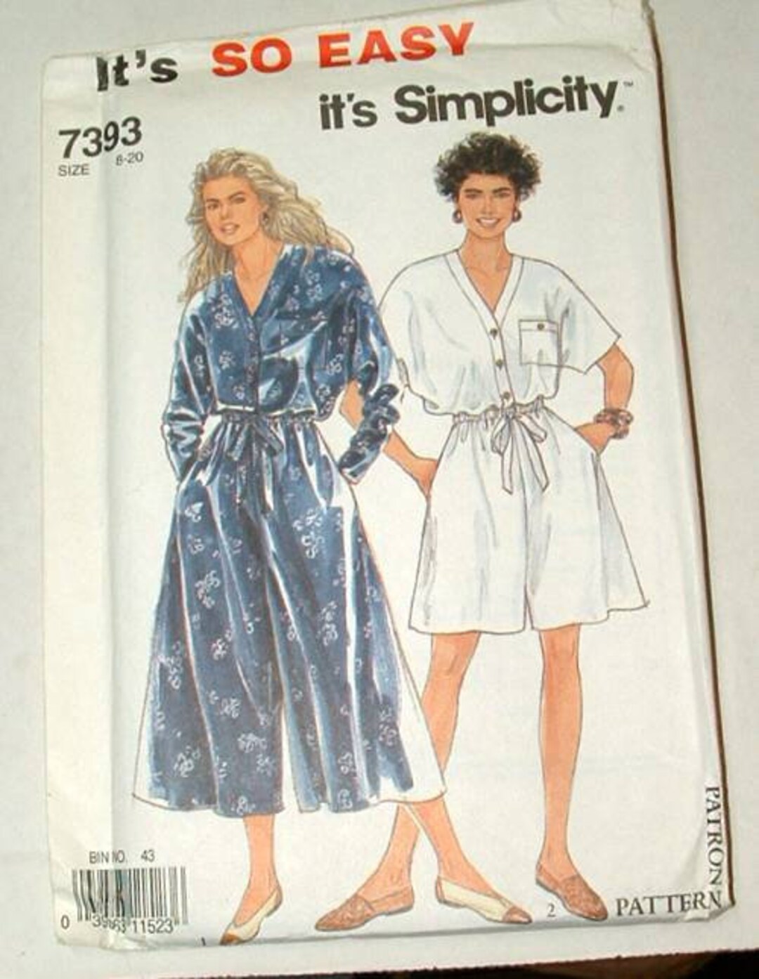 Simplicity Sewing Pattern 7993 Size 8-20 Not Cut - Etsy