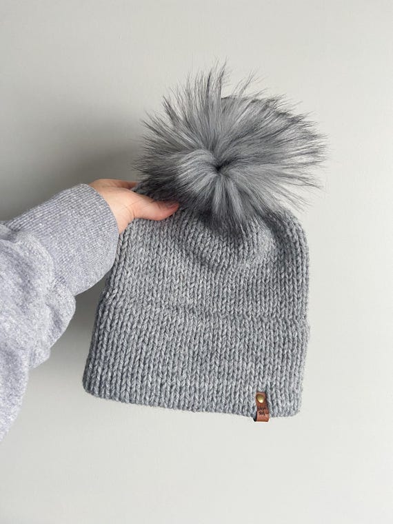PRÊT À L'EXPÉDITION Tuque tricotée de luxe, tuque d'hiver pour