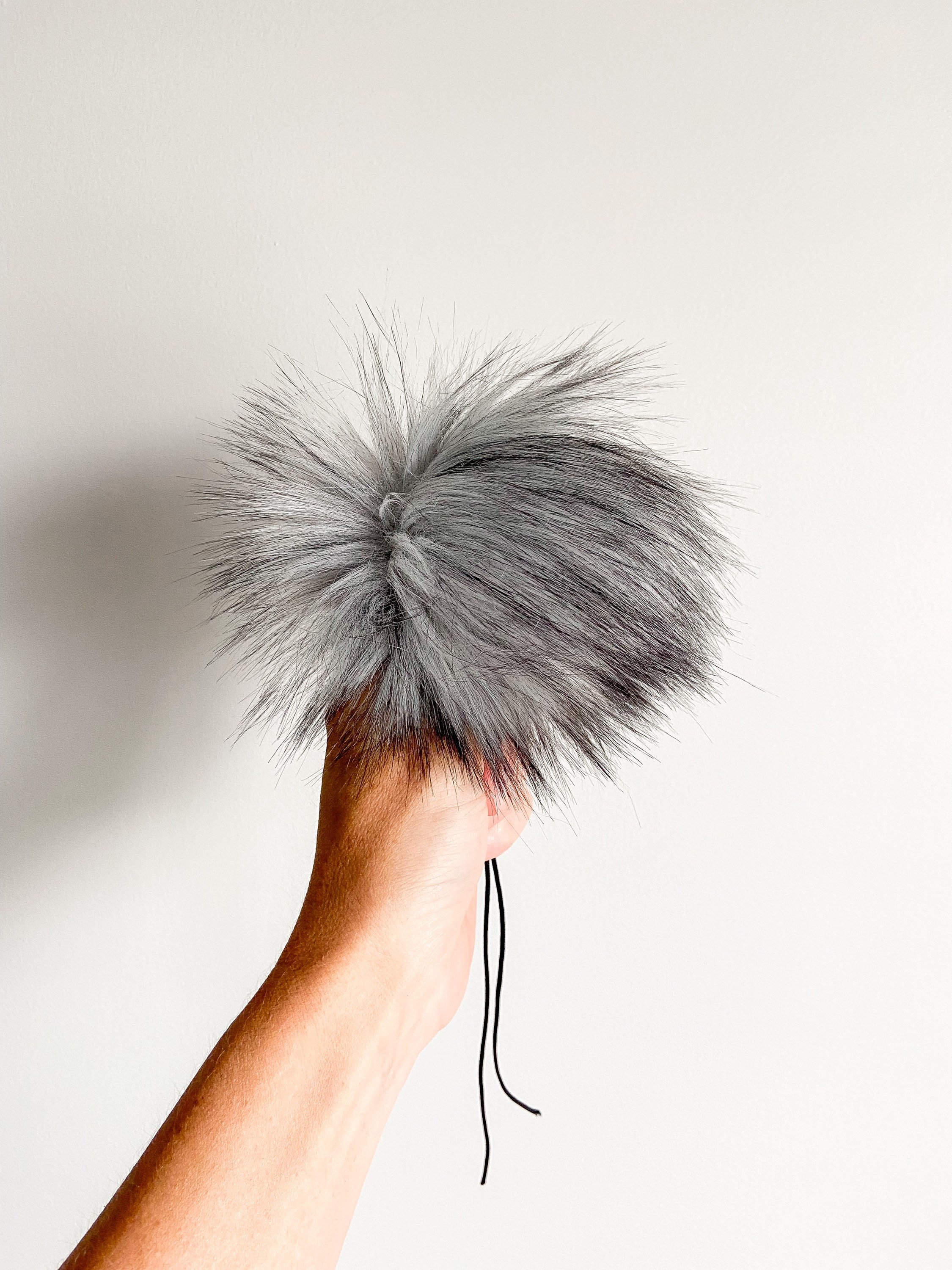 Faux Fur Pompoms Knitwear Pompom Faux Fur Pompom Hat Faux Etsy Ireland