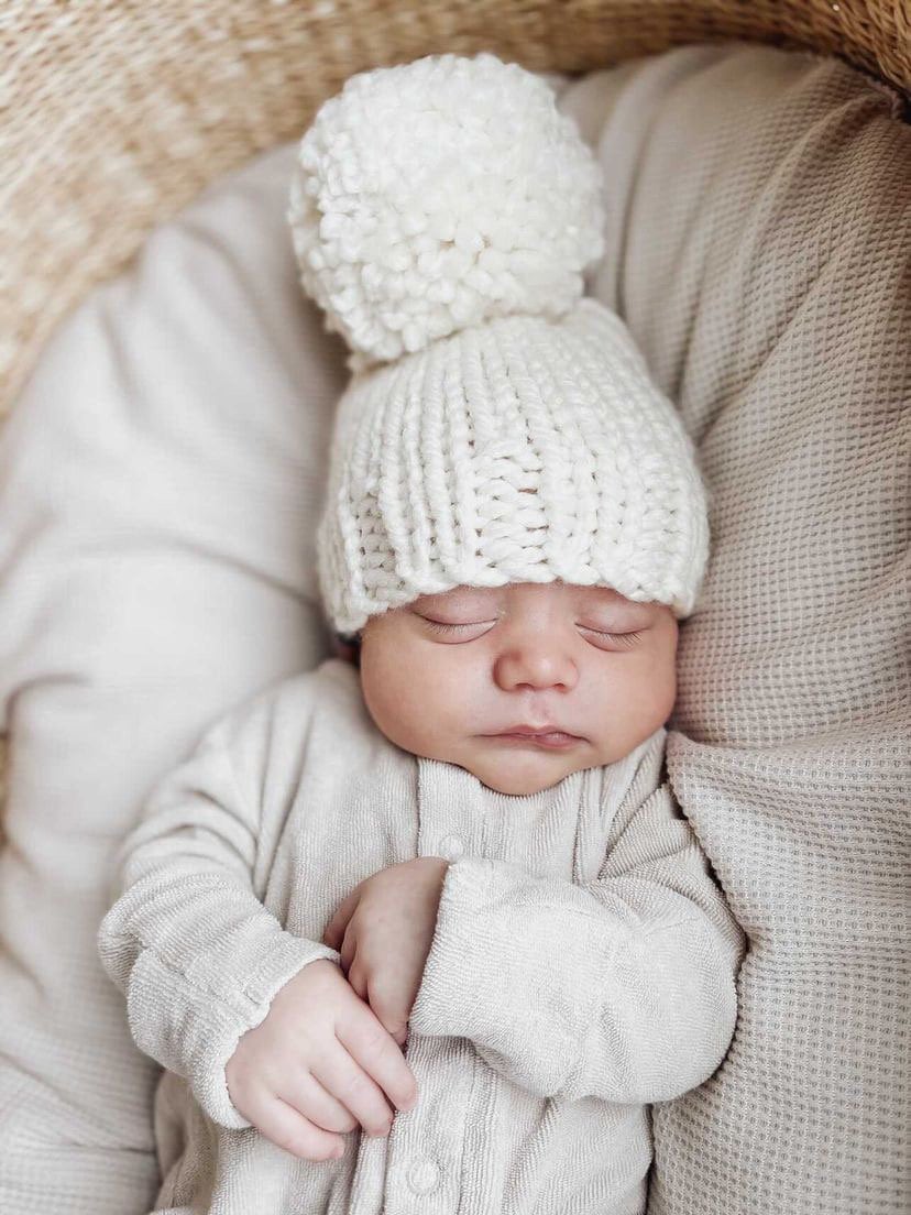 Baby Pom Pom Beanie Baby Gift Knit Winter Hat Baby Pom Hat - Etsy Canada