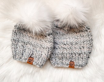 READY TO SHIP - Kids and Baby Knit Winter Toque