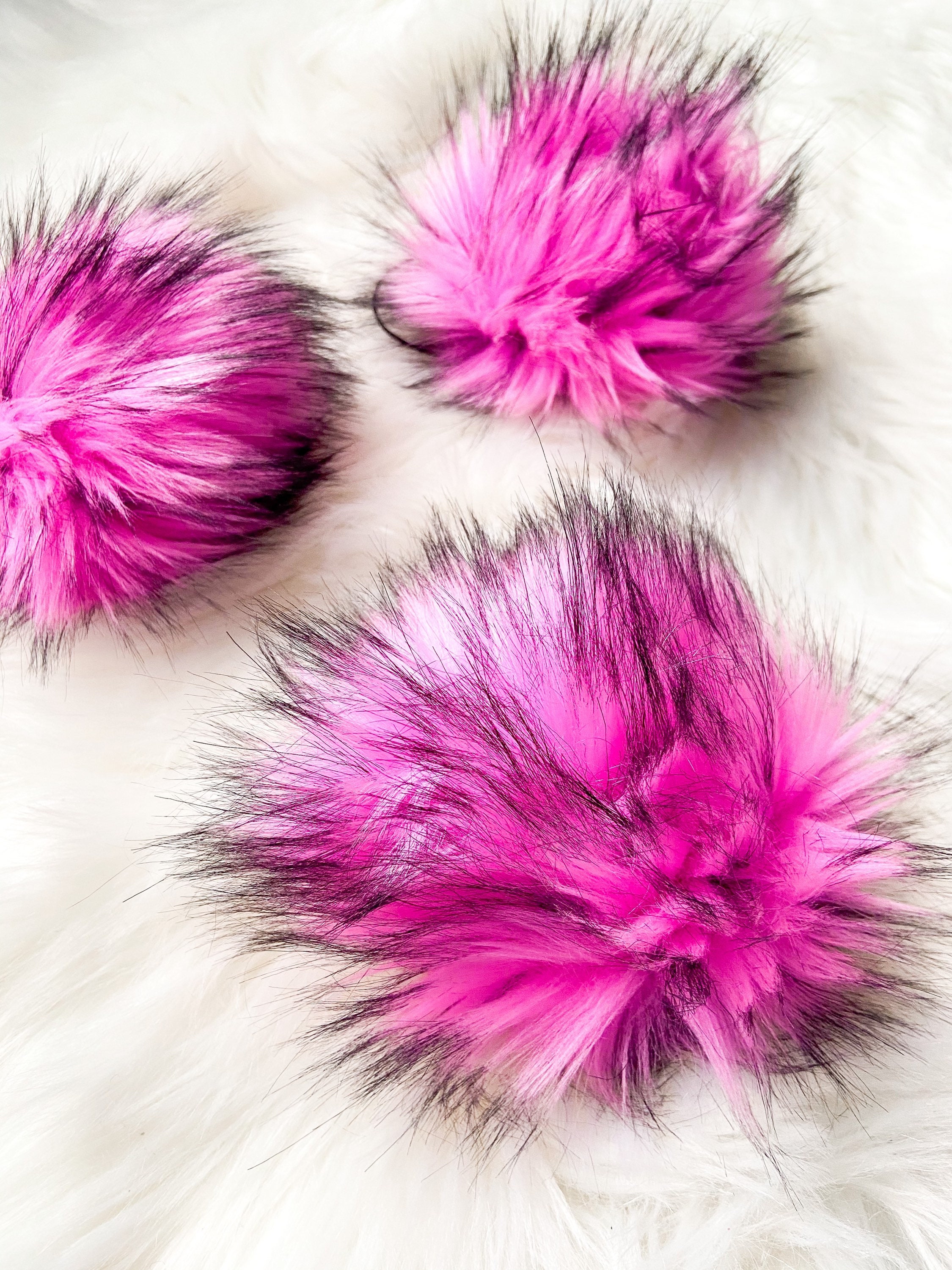 Faux Fur Pompoms Pompoms Knitwear Pompom Faux Fur Pompom Etsy Israel