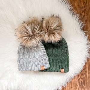 CUSTOM ORDER- Kids Double Brim Beanie, Baby and Toddler Winter Hat, Kids Winter Hat, Double Brim Beanie