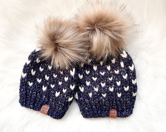 READY TO SHIP - Kids and Baby Knit Winter Toque