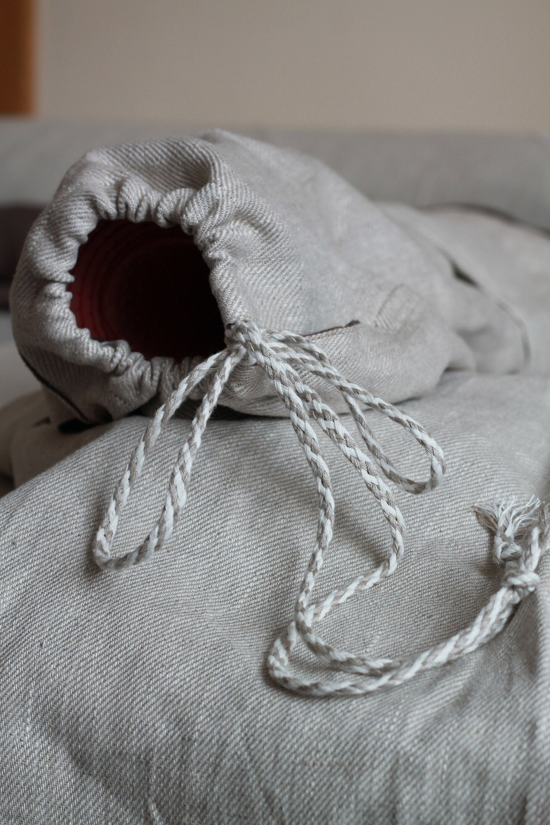 Linen Yoga Mat Bag Linen Yoga Bag With Pockets Etsy