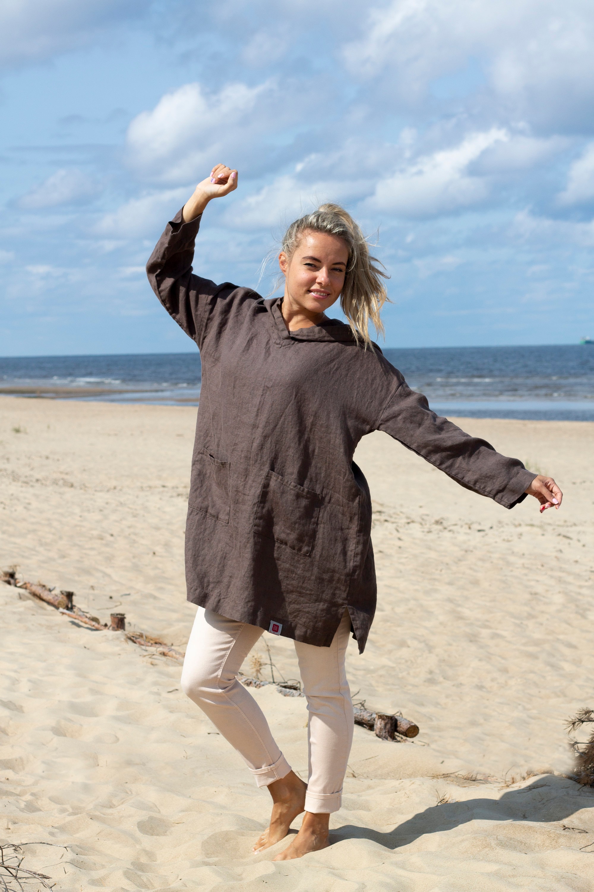 Linen Tunic Dress -  Canada