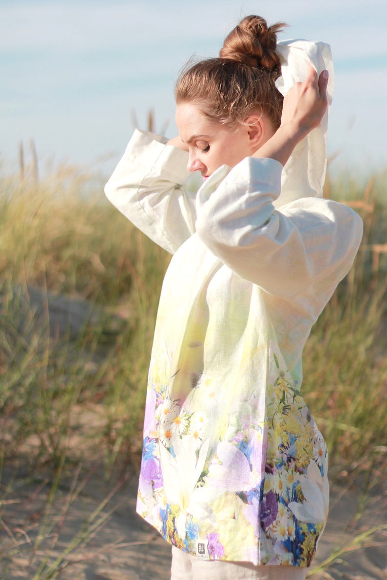 Linen tunic with hood linen tunic dress linen tunic with sleeves oversized tunic,linen tunic with hood plus size tunic