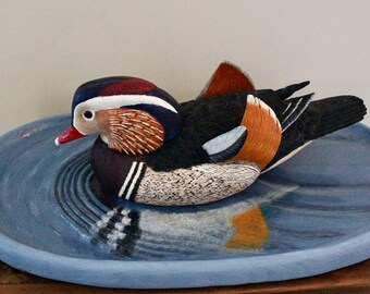 polymer silicone ink INDIAN FLOWERS Mandarin Duck Texture Stamp fabric papercrafts polymer clay