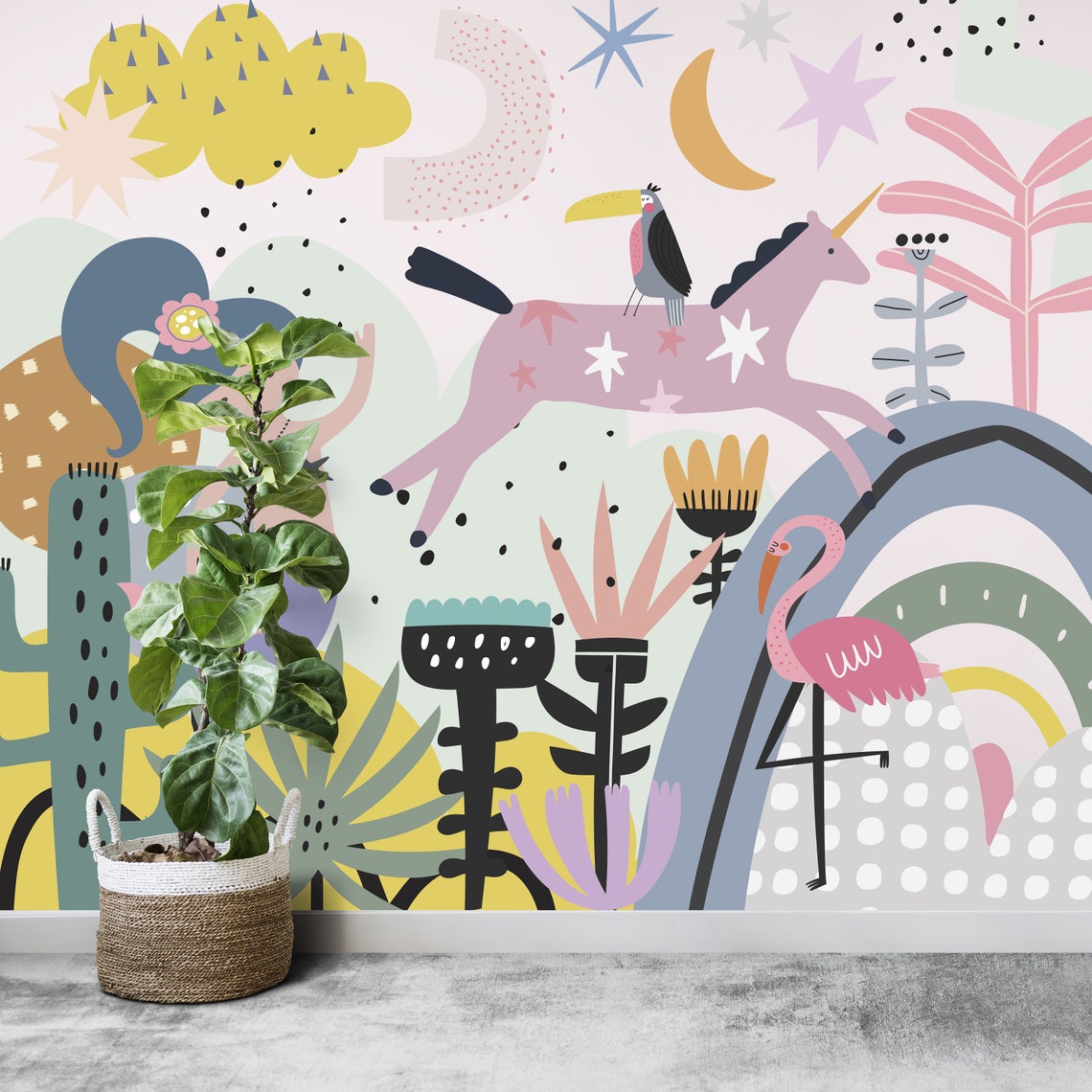Wonderlove Wallpaper Mural - Etsy