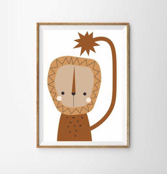 lion wall art nursery