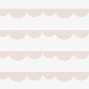 Scallop Wallpaper Pink - Etsy