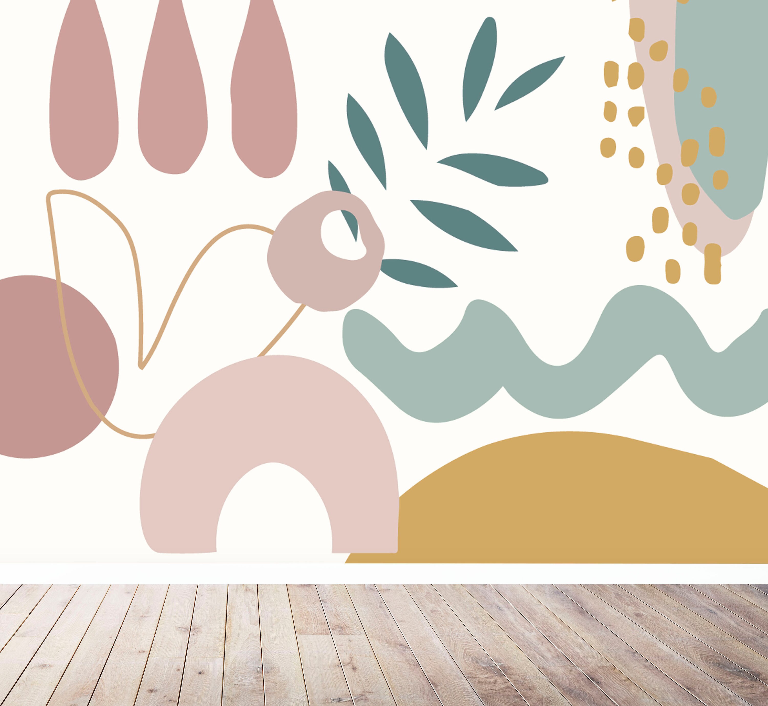 Abstract Mural Wallpaper | Etsy