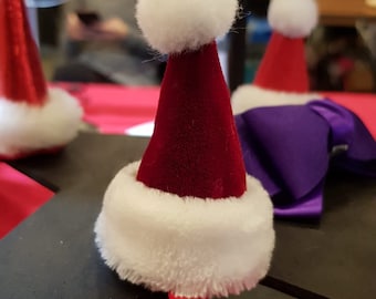 Xmas Decoration Party Favour Dress Up Novelty Fun Christmas Santa Hat Hair Clip 