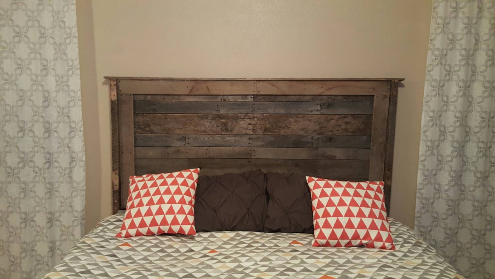 Reclaimed Pallet Headboard Etsy