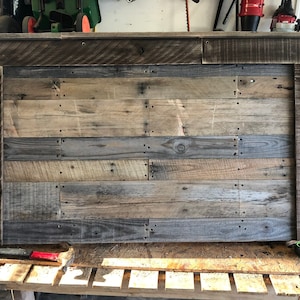 Reclaimed Pallet headboard image 7