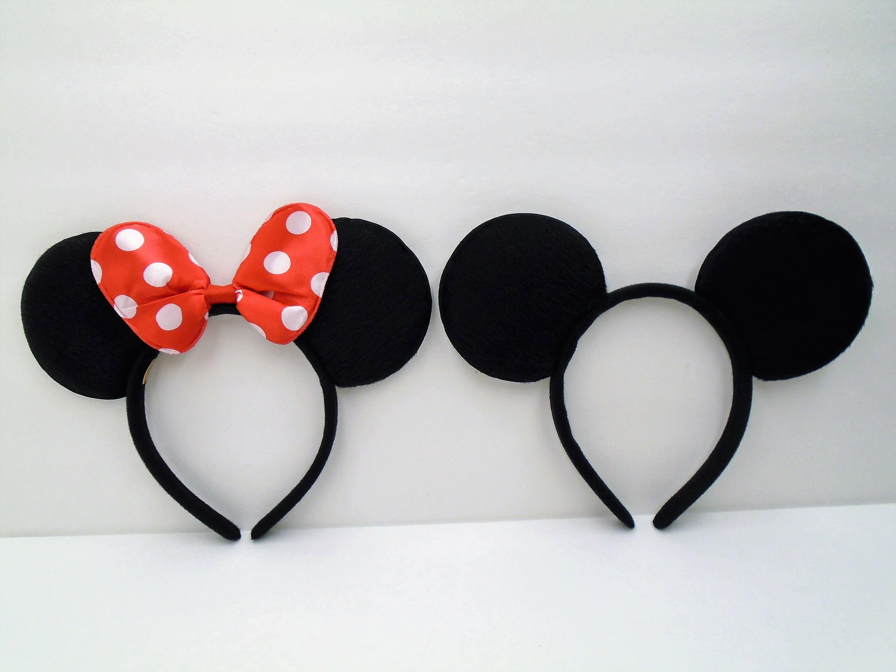 2-pack Red White Polka Dot Bow Headband Classic MICKEY and 