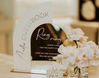 Audio Guestbook Sign - Telephone Guest Book Sign - Audio Guest Book - Phone Message Guestbook - Wedding Reception Decor - Wedding Table Sign