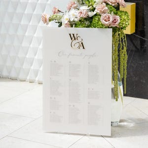 Sitzplan, 3D-Goldspiegel-Hochzeits-Sitzplan, Sitzplan für unsere Lieblingsmenschen, Sitzplan für die Hochzeit, Tischzuordnung, Hochzeits-Sitzplan