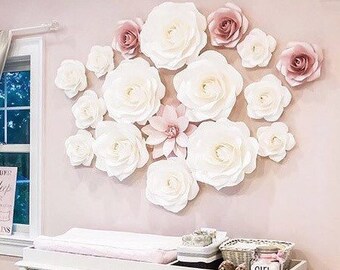 paper flower wall etsy paper flower wall decorations