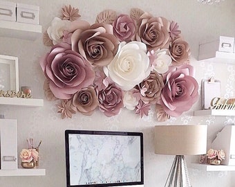 Paper Flowers Wall Decoration Paper Flowers Wall Decoration