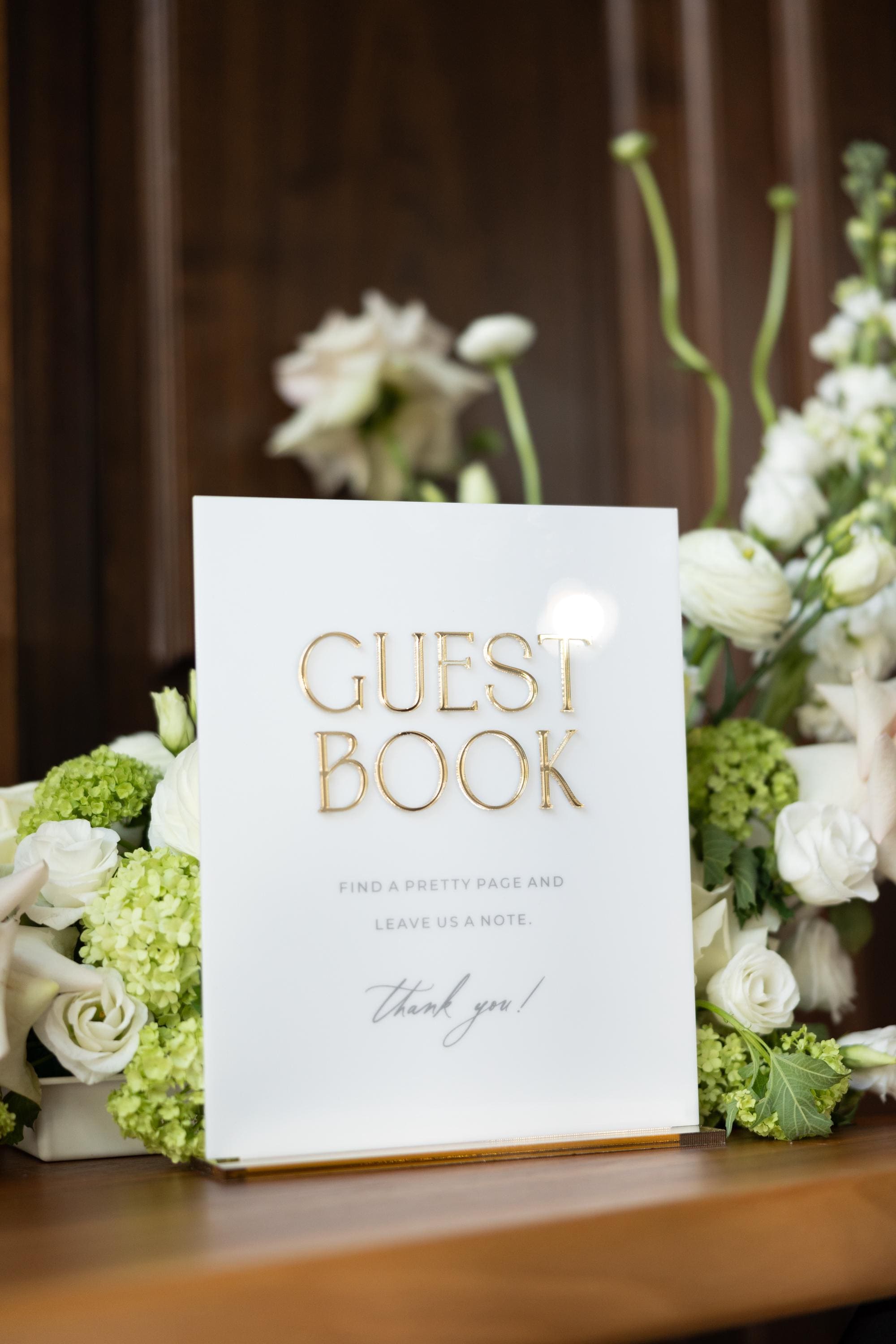 Wedding Signage Bundle - White Acrylic Wedding Signs - Guestbook, Cards & Gifts, In Loving Memory  - Wedding Table Decor - Reception Signage