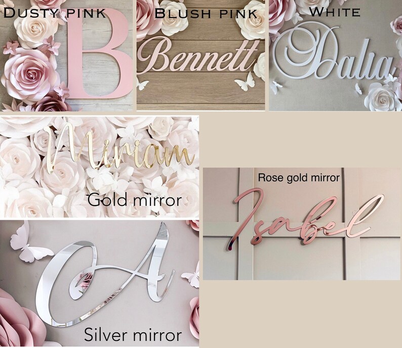 Paper Flowers Wall Decor Nursery Wall Decor Girl Room Wall Etsy