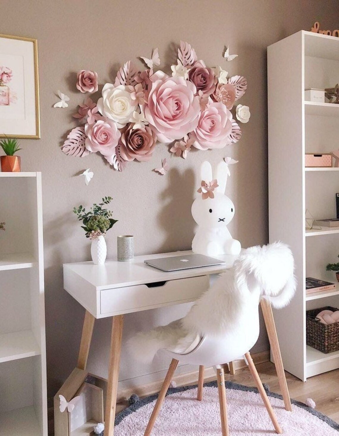 Girl Nursery Wall Decor Paper Flowers Nursery Nursery - Etsy