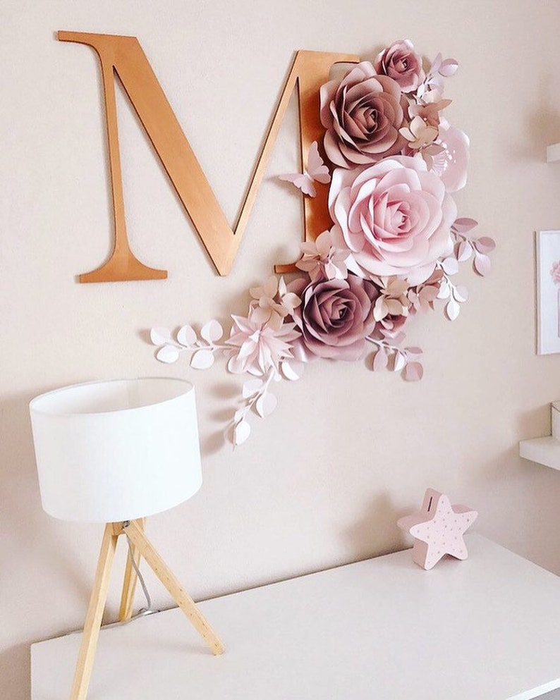 Paper Flowers for Girls Nursery Nursery Paper Flower Wall Etsy UK