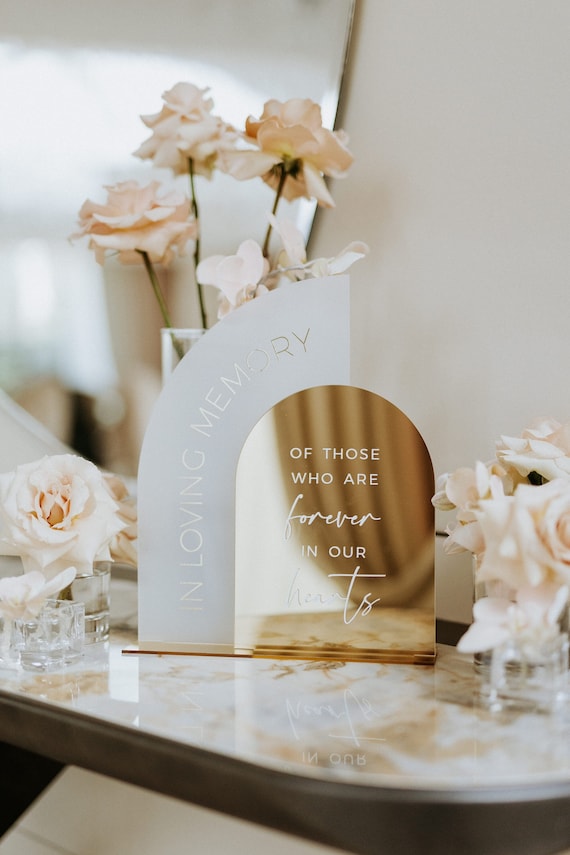 Wedding memorial table deals
