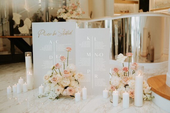 Wedding Bundle Set of Two Seating Chart Sign Wedding Signage