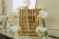 Gold Mirror Bar Sign - Wedding Bar Menu - Signature Cocktails - Bar Signage - Reception Table Sign - Wedding Decoration - Gold Acrylic Sign product logo