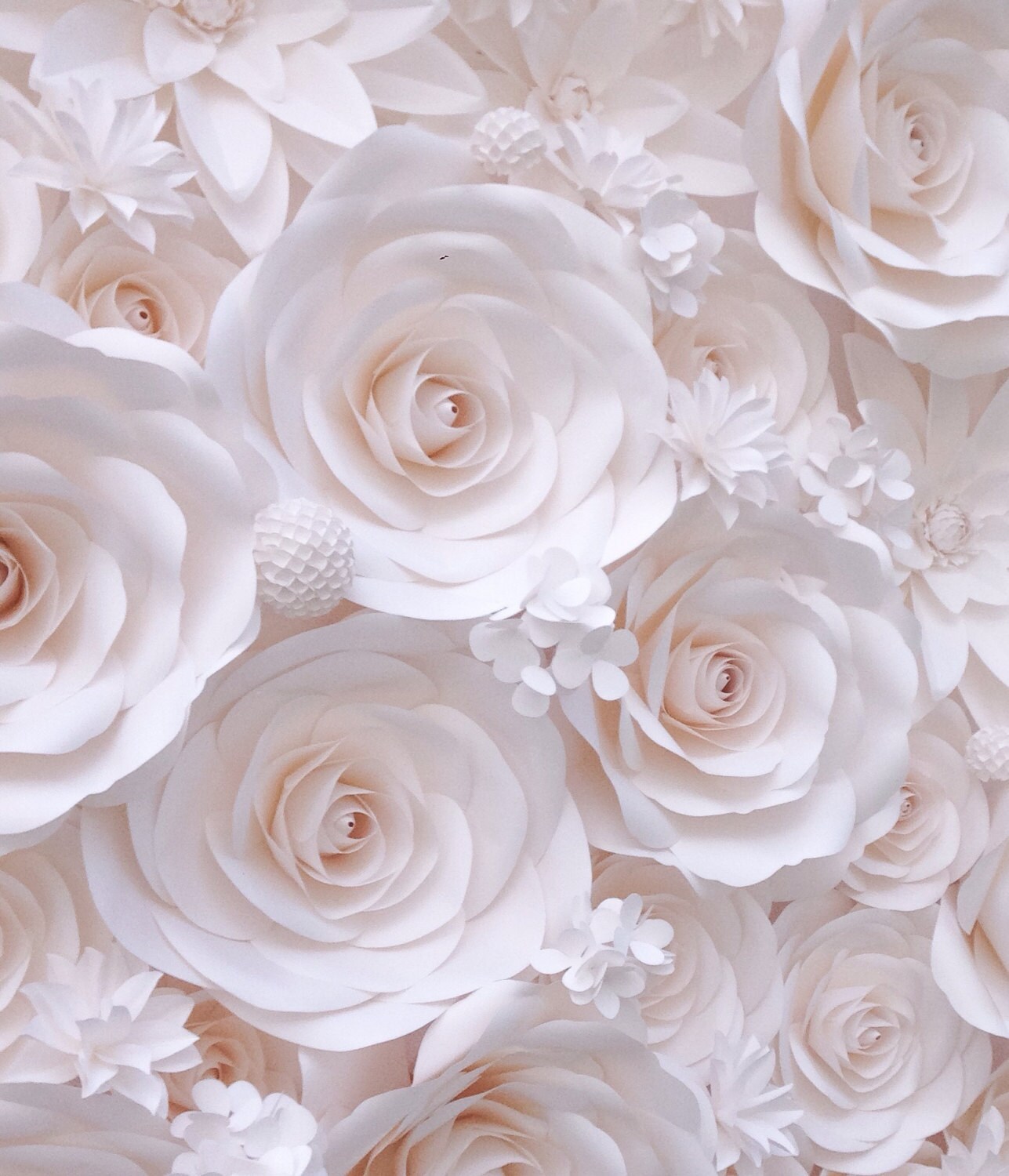 Large Paper Flowers Wedding Backdrop Paper Flower Backdrop Etsy