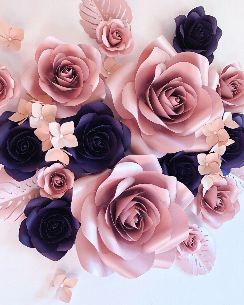 Large Paper Flowers Nursery Paper Flowers Paper Flower Etsy UK