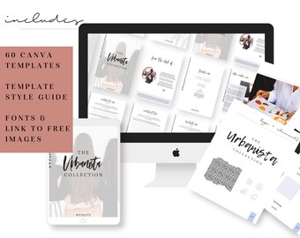 BUNDLE! Urbanista Canva Templates - Canva Template, workbook, worksheet, planner