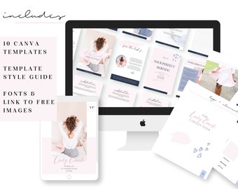 Lady Coach Canva Workbook - Canva Template, canva workbook, canva worksheet, canva planner