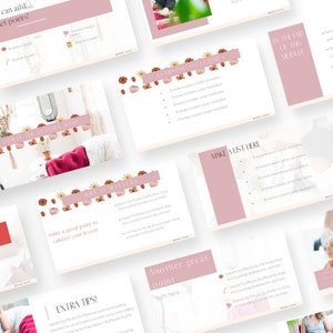 BUNDLE Boho Chic Canva Templates Canva Template, workbook, worksheet, planner, social media 画像 4