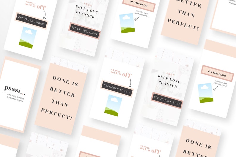 BUNDLE Grace and Hustle Canva Templates Canva Template | Etsy