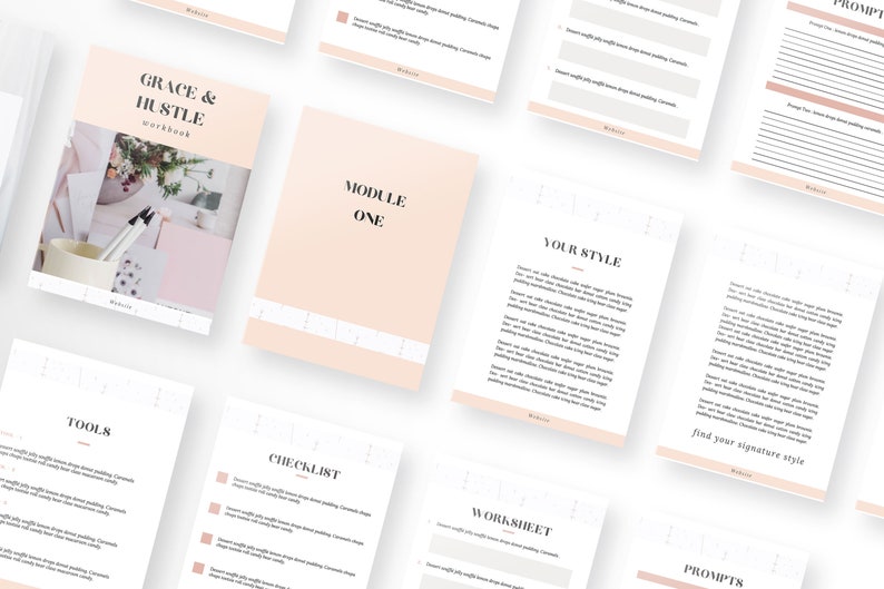 BUNDLE Grace and Hustle Canva Templates Canva Template | Etsy