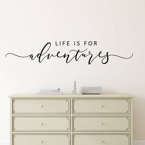 Lets Go on an Adventure Vinyl Wall Decal Quote Travel Theme Etsy