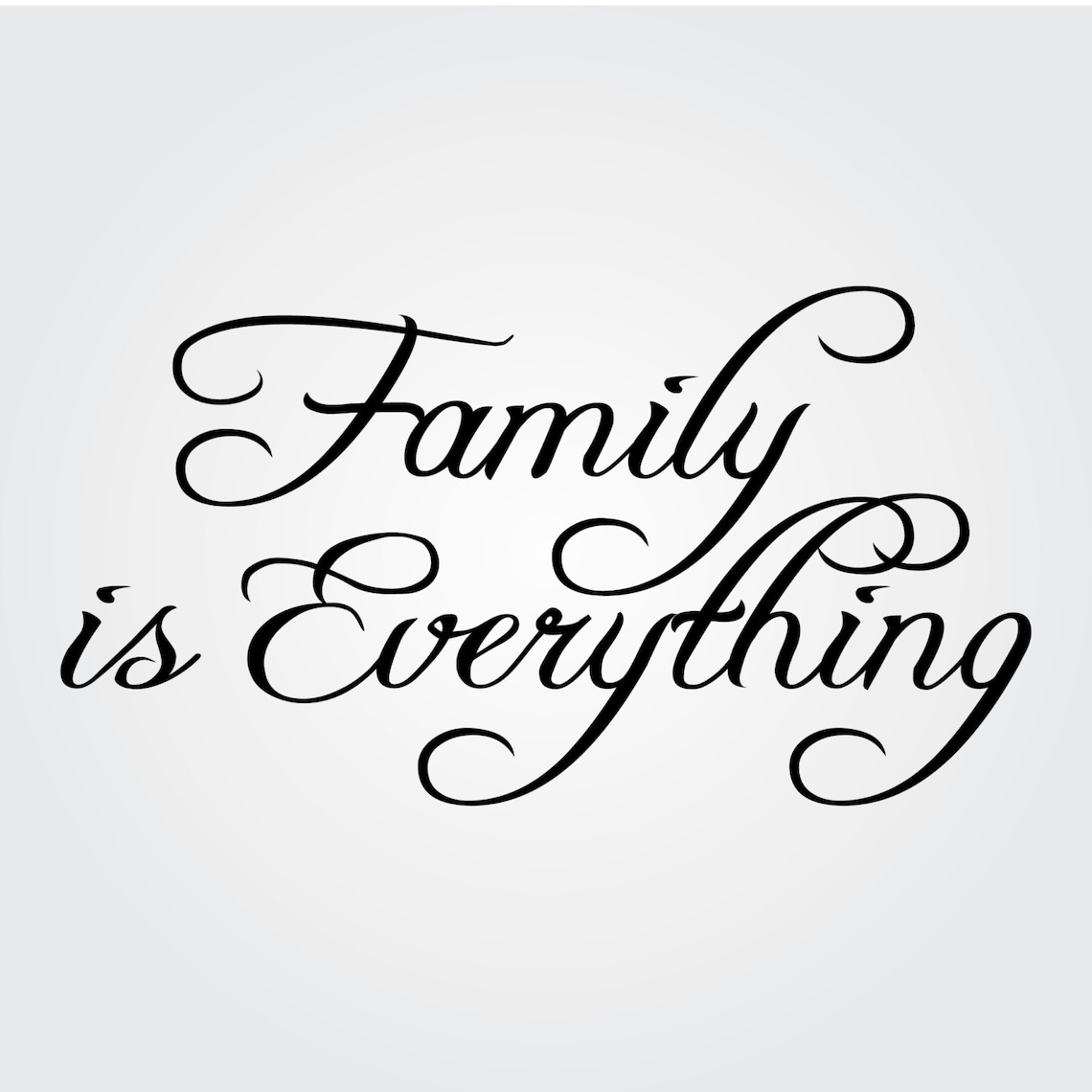 Family Wall Sticker Quote Family is Everything L Family Wall Etsy
